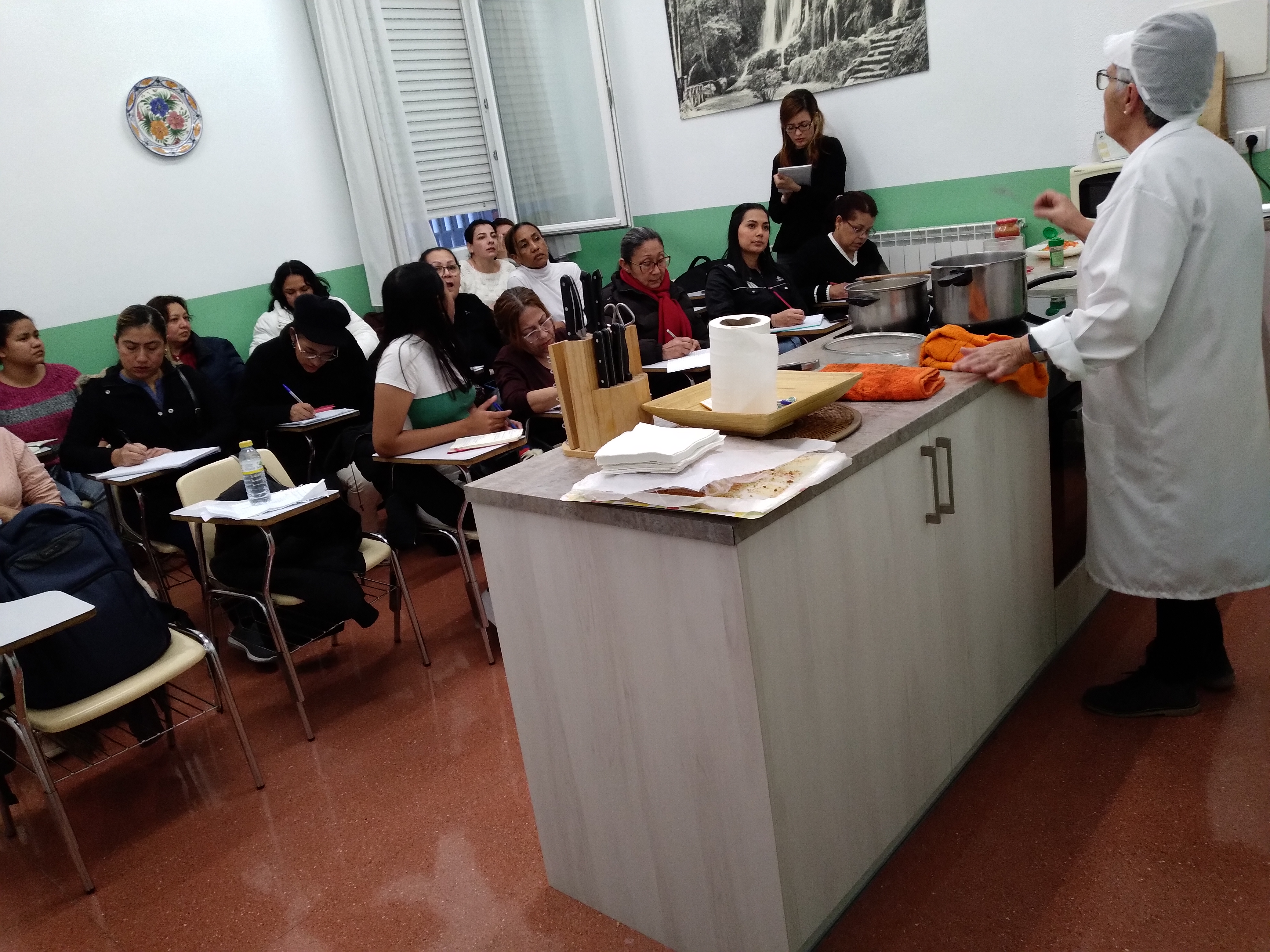 Aula con las participantes del proyecto de Zaragoza.